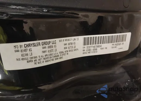 2013 Fiat 500 Abarth z USA, uszkodzony, nr VIN 3C3CFFFH0DT608545